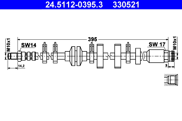 ATE 24.5112-0395.3 Bremsschlauch
