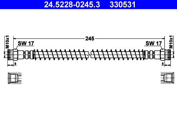 ATE 24.5228-0245.3 Bremsschlauch