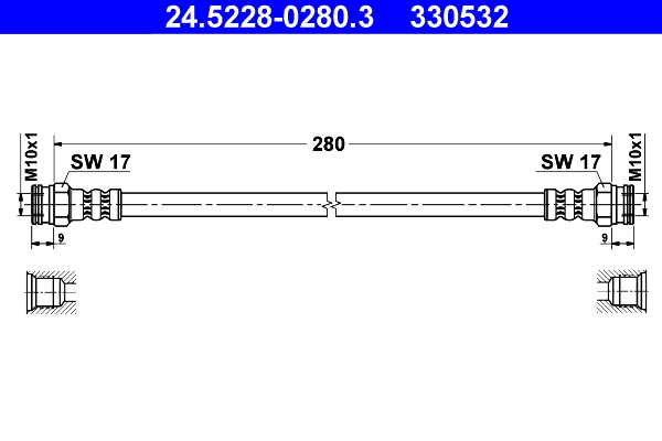 ATE 24.5228-0280.3 спирачен...