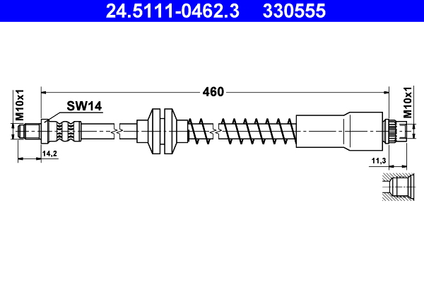 ATE 24.5111-0462.3 Bremsschlauch