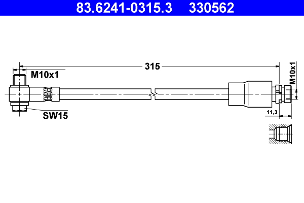 ATE 83.6241-0315.3 Bremsschlauch