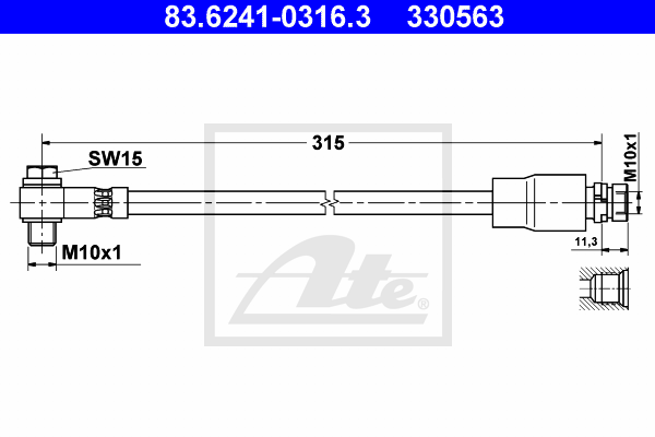 ATE 83.6241-0316.3 Brzdová...