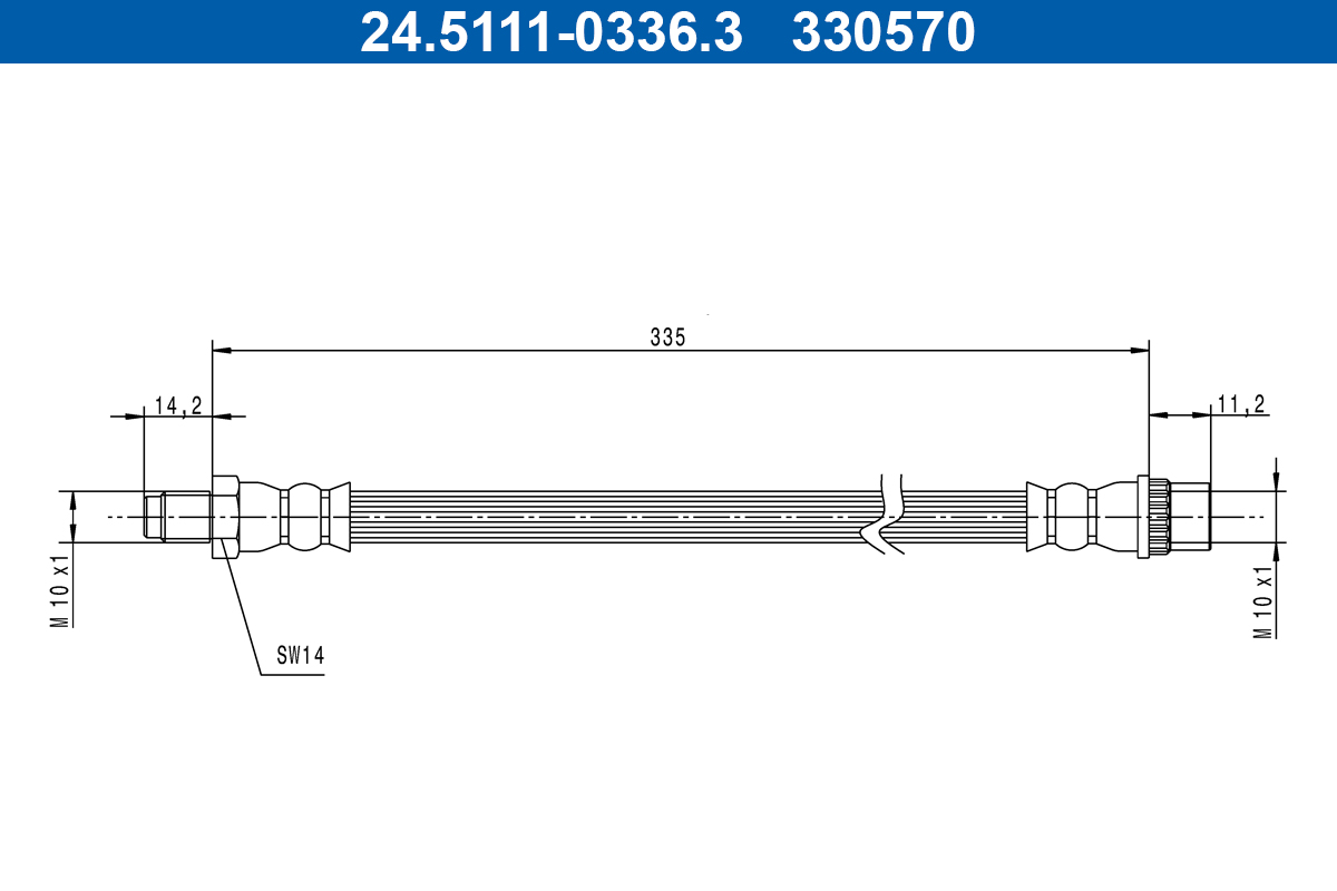 ATE 24.5111-0336.3 Bremsschlauch