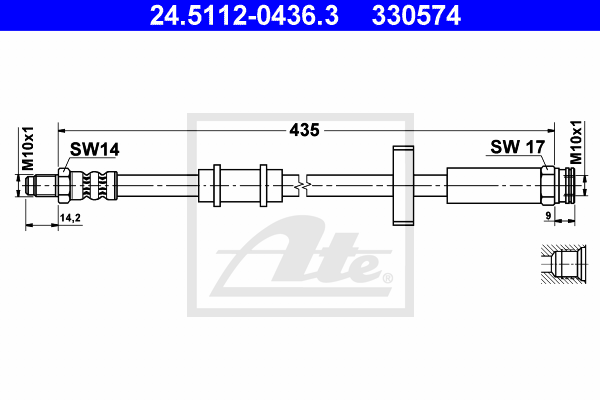 ATE 24.5112-0436.3 Brzdová...