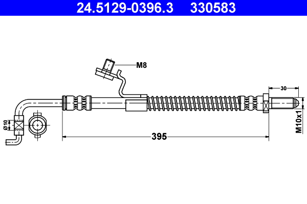 ATE 24.5129-0396.3 Bremsschlauch