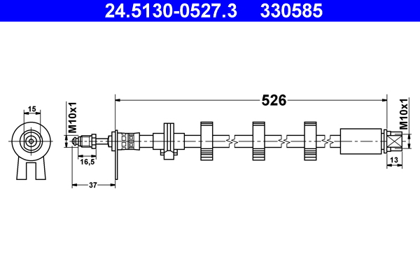 ATE 24.5130-0527.3 Bremsschlauch