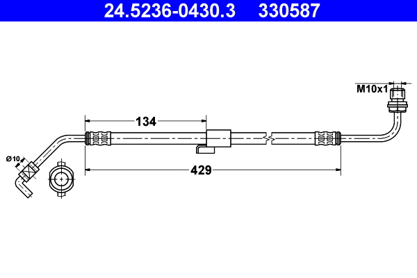 ATE 24.5236-0430.3 Bremsschlauch