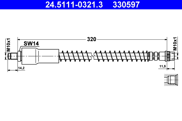 ATE 24.5111-0321.3 Bremsschlauch