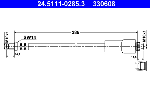 ATE 24.5111-0285.3 Bremsschlauch