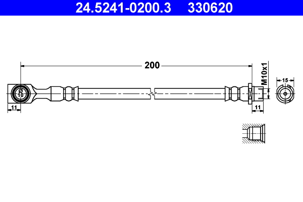ATE 24.5241-0200.3 Bremsschlauch