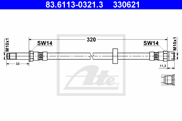 ATE 83.6113-0321.3 Brzdová...