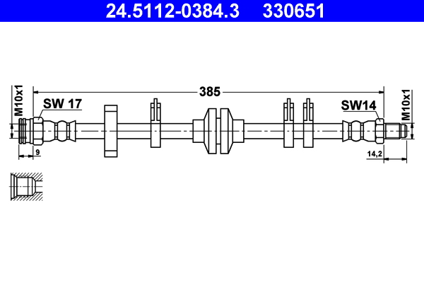 ATE 24.5112-0384.3 Bremsschlauch