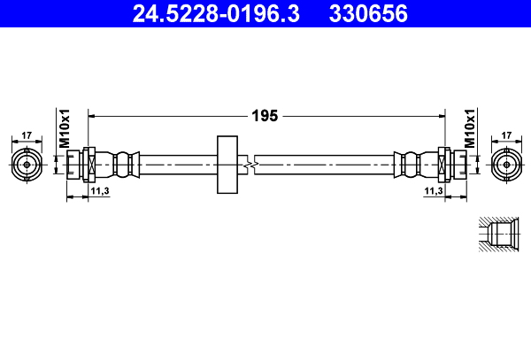 ATE 24.5228-0196.3 Bremsschlauch