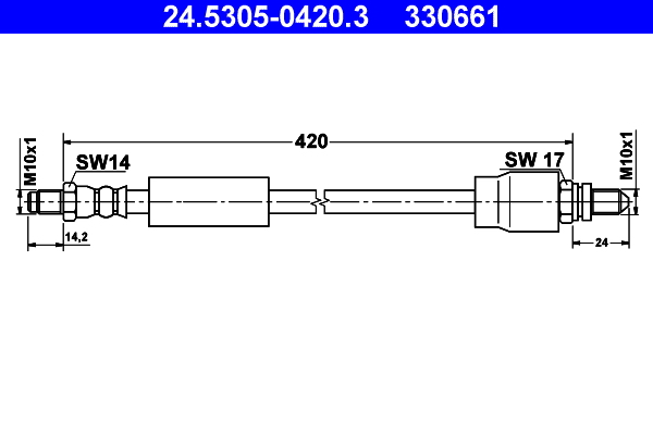 ATE 24.5305-0420.3 Bremsschlauch