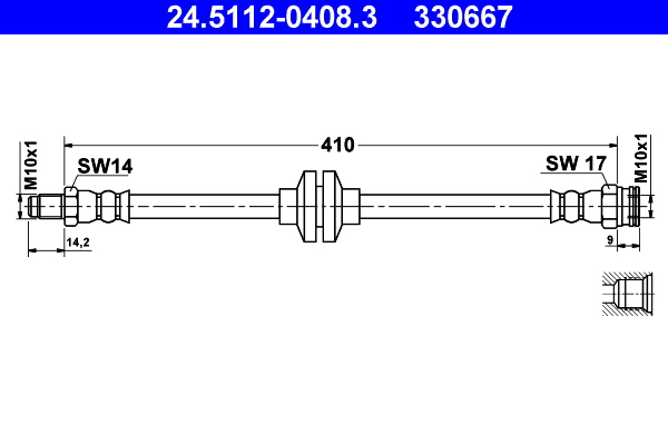 ATE 24.5112-0408.3 Bremsschlauch