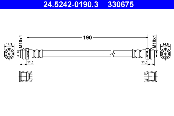 ATE 24.5242-0190.3 Bremsschlauch