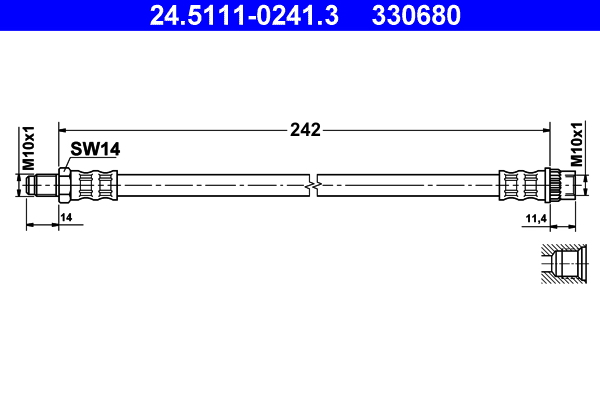 ATE 24.5111-0241.3 Bremsschlauch