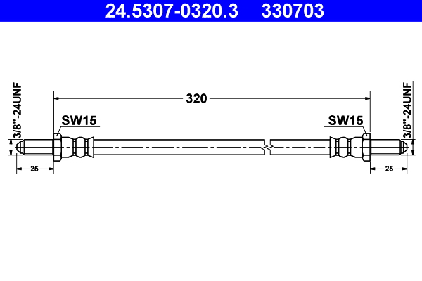 ATE 24.5307-0320.3 Bremsschlauch