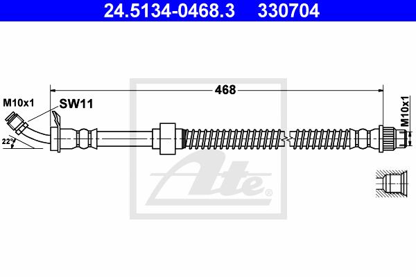 ATE 24.5134-0468.3 Brzdová...