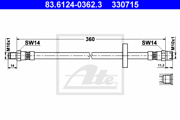 ATE 83.6124-0362.3 Brzdová...