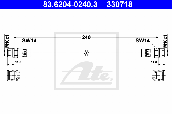 ATE 83.6204-0240.3 Brzdová...