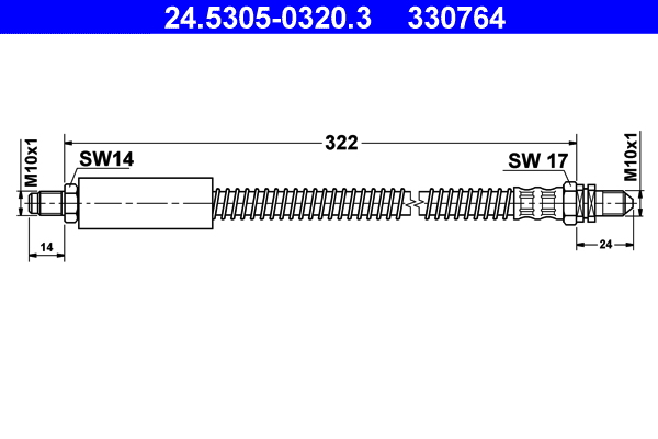ATE 24.5305-0320.3 Bremsschlauch