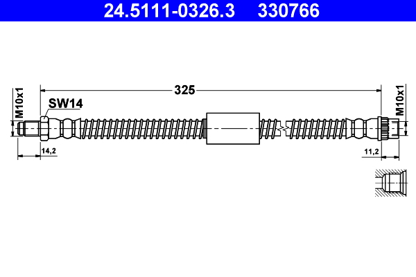 ATE 24.5111-0326.3 Bremsschlauch