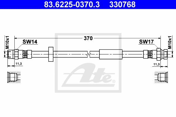 ATE 83.6225-0370.3 Brzdová...