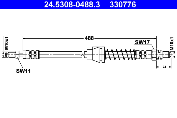 ATE 24.5308-0488.3 Bremsschlauch