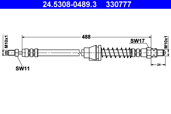 ATE 24.5308-0489.3 Bremsschlauch