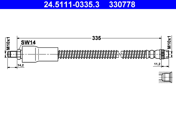 ATE 24.5111-0335.3 Bremsschlauch