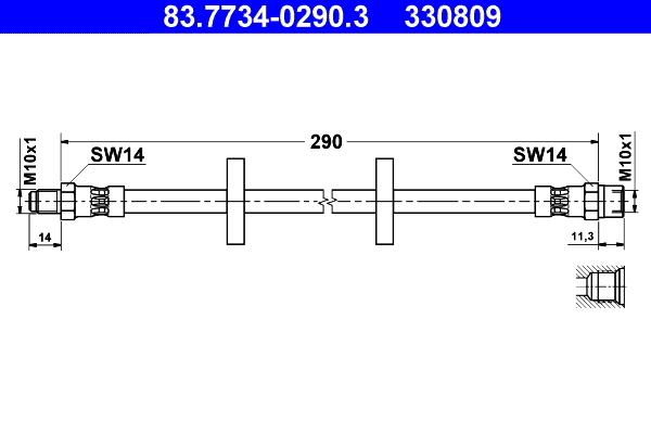 ATE 83.7734-0290.3 Bremsschlauch