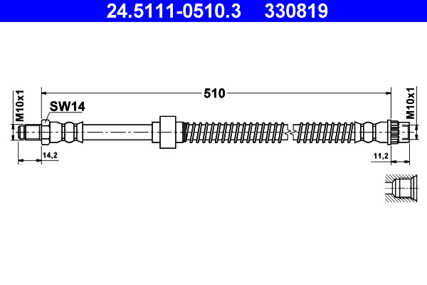 ATE 24.5111-0510.3 Bremsschlauch