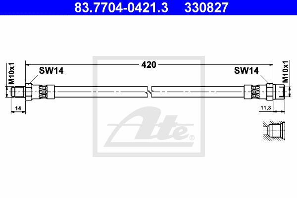 ATE 83.7704-0421.3 Brzdová...