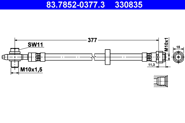 ATE 83.7852-0377.3 Bremsschlauch