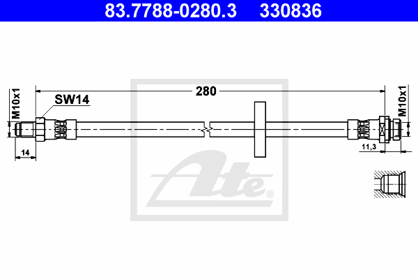 ATE 83.7788-0280.3 Brzdová...