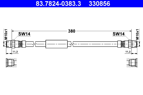 ATE 83.7824-0383.3 Bremsschlauch
