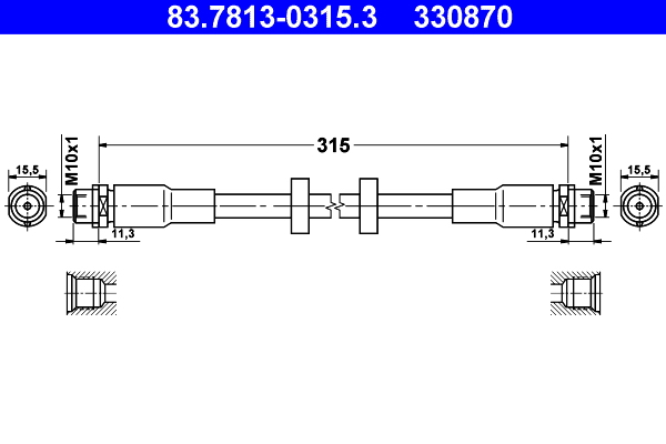 ATE 83.7813-0315.3 Bremsschlauch