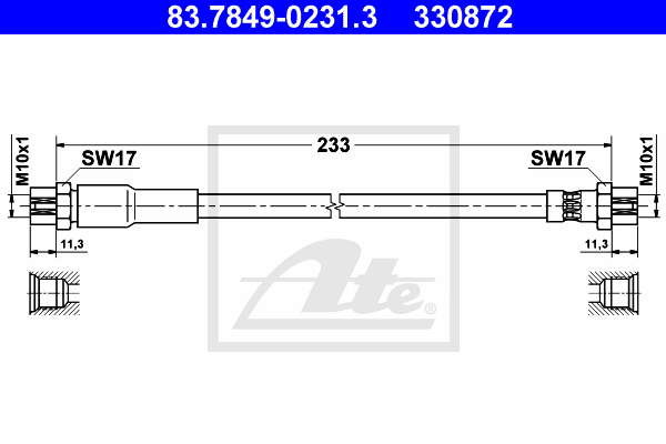 ATE 83.7849-0231.3 Brzdová...