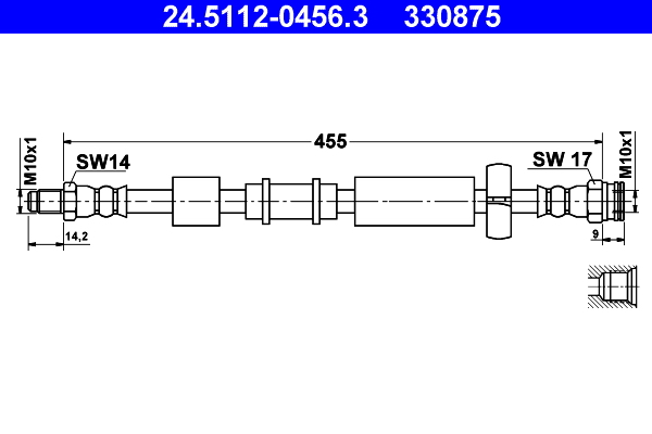 ATE 24.5112-0456.3 Bremsschlauch