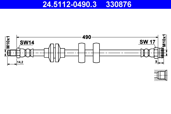 ATE 24.5112-0490.3 Bremsschlauch