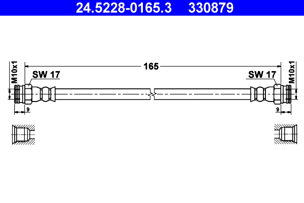 ATE 24.5228-0165.3 Bremsschlauch