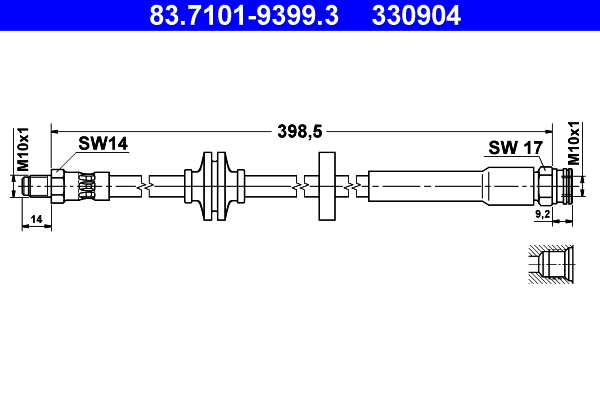 ATE 83.7101-9399.3 Bremsschlauch