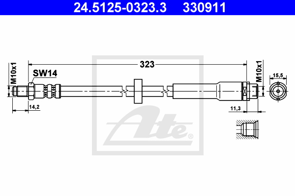 ATE 24.5125-0323.3 Brzdová...