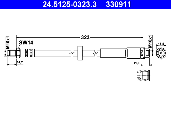 ATE 24.5125-0323.3 спирачен...