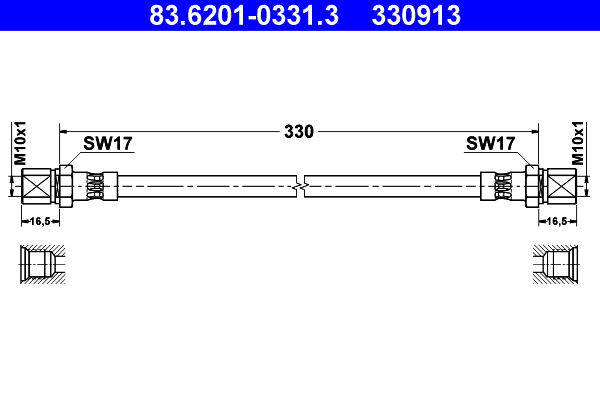 ATE 83.6201-0331.3 Bremsschlauch
