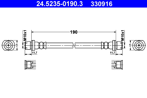 ATE 24.5235-0190.3 Bremsschlauch