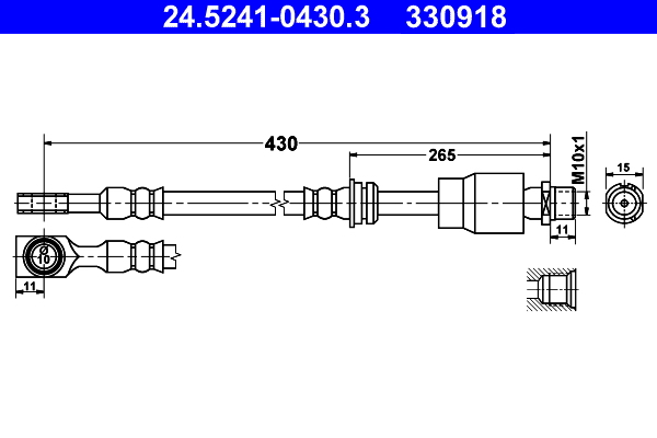 ATE 24.5241-0430.3 Bremsschlauch