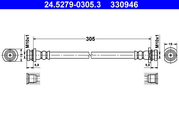 ATE 24.5279-0305.3 Bremsschlauch