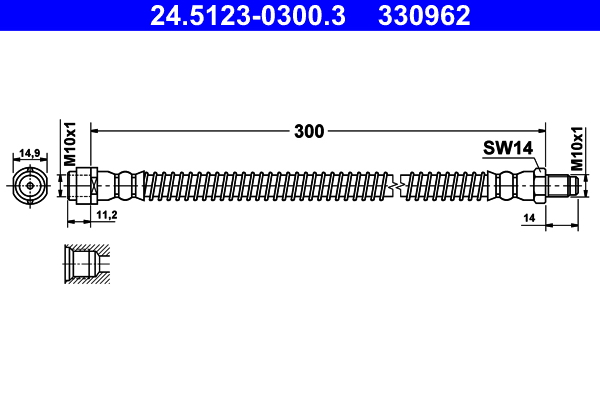 ATE 24.5123-0300.3 Bremsschlauch
